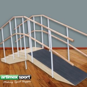 Échelle inclinée double balustrade, le code WMM175-Double