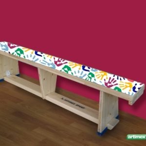 Banc de gymnastique imprimés, 2 m, Ref. 202/G