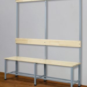 Banc simple face avec patères,2 m,code  207