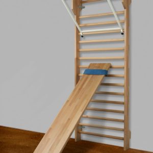 Set Espalier Gym Hêtre, barre de traction, Banc incliné Hêtre,Ref 263-F