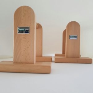 Parallettes en bois de hêtre, 1 paire, référence 248/Parallettes