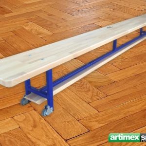 Banc de gymnastique 250 cm châssis métallique et roues,Ref 202-R